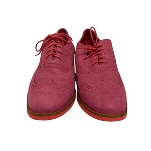 Cole Haan Pink/Orange Suede Oxfords